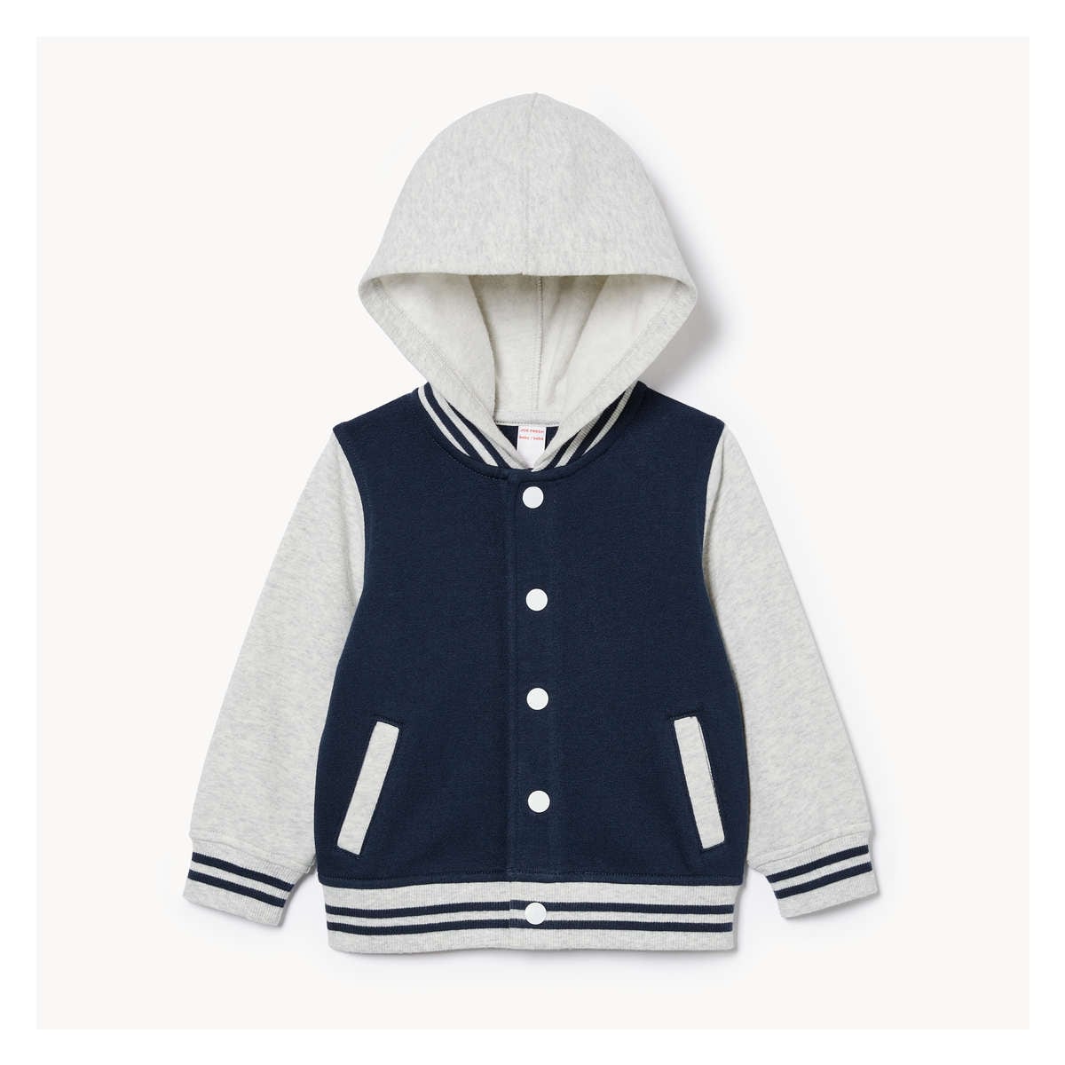 Baby Boys Hooded Varsity Jacket